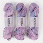 Qing Fibre DASHING SASSY - PIXIE Merino wool Fingering purple Yarn