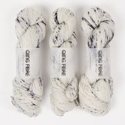 Qing Fibre DASHING SASSY - PLATINUM Merino wool Fingering grey Yarn