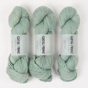 Qing Fibre DASHING SASSY - SAGE Merino wool Fingering green Yarn