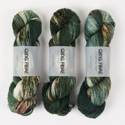 Qing Fibre DASHING SASSY - SIREN Merino wool Fingering green Yarn