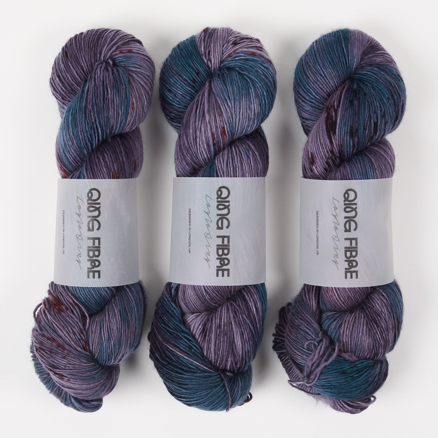 Qing Fibre DASHING SASSY - SPONGE Merino wool Fingering multicolor Yarn