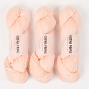 Qing Fibre DASHING SASSY - WHITE PEACH Merino wool Fingering peach Yarn