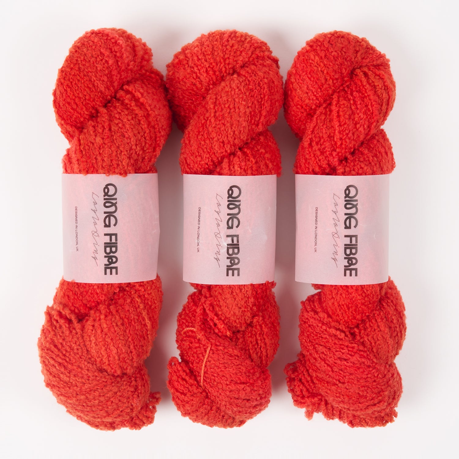 Qing Fibre TEDDY - BRICK Merino wool DK red Yarn