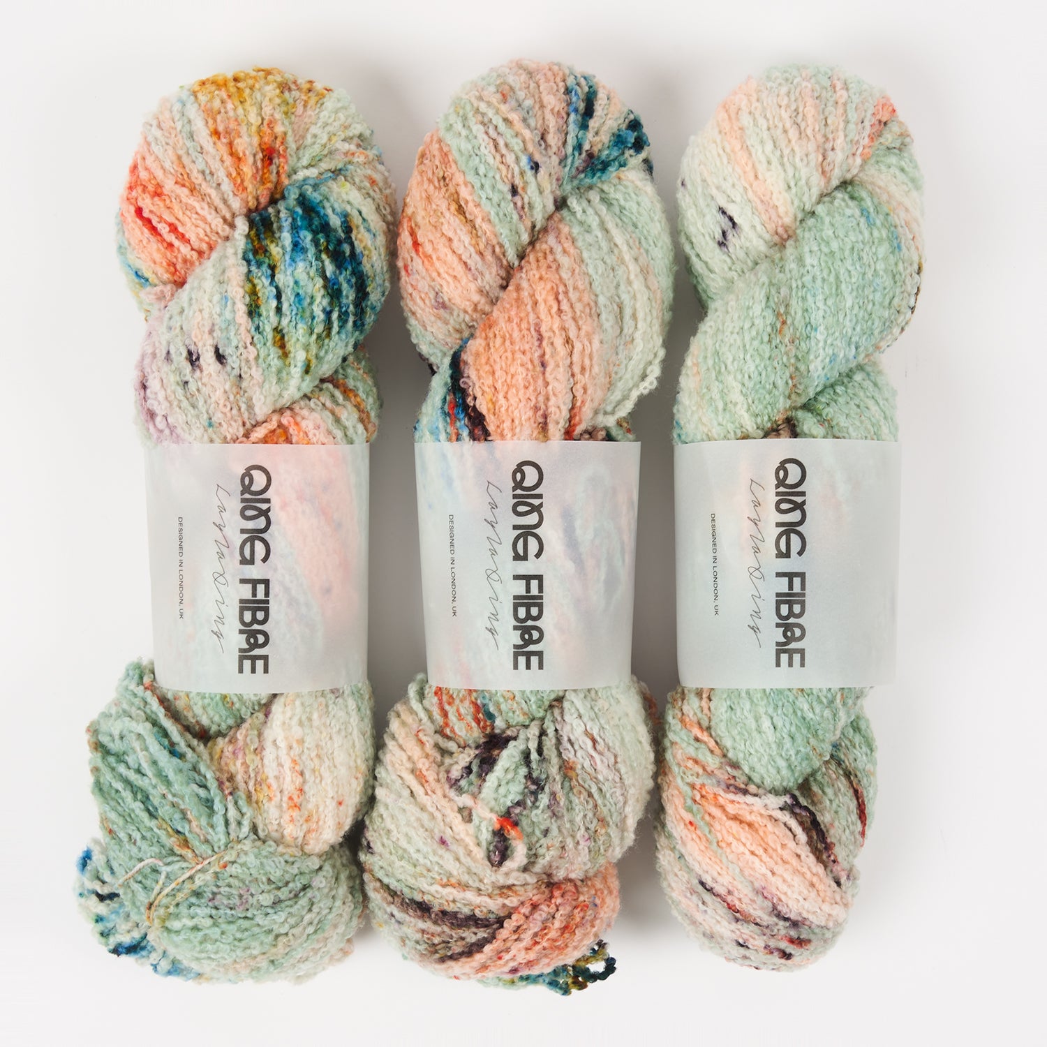 Qing Fibre TEDDY - CACTUS Merino wool DK multicolour Yarn
