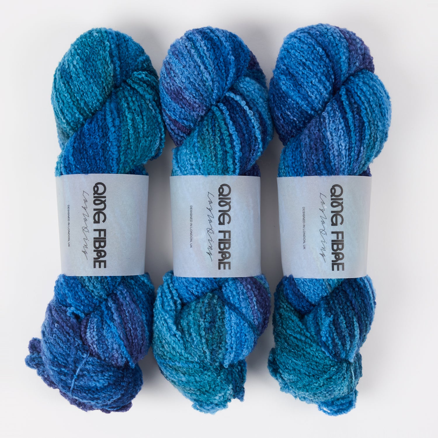 Qing Fibre TEDDY - DEEP SEA Merino wool DK blue Yarn