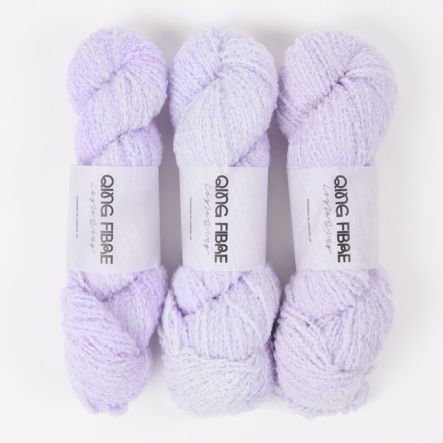 Qing Fibre TEDDY - ICING Merino wool DK purple Yarn