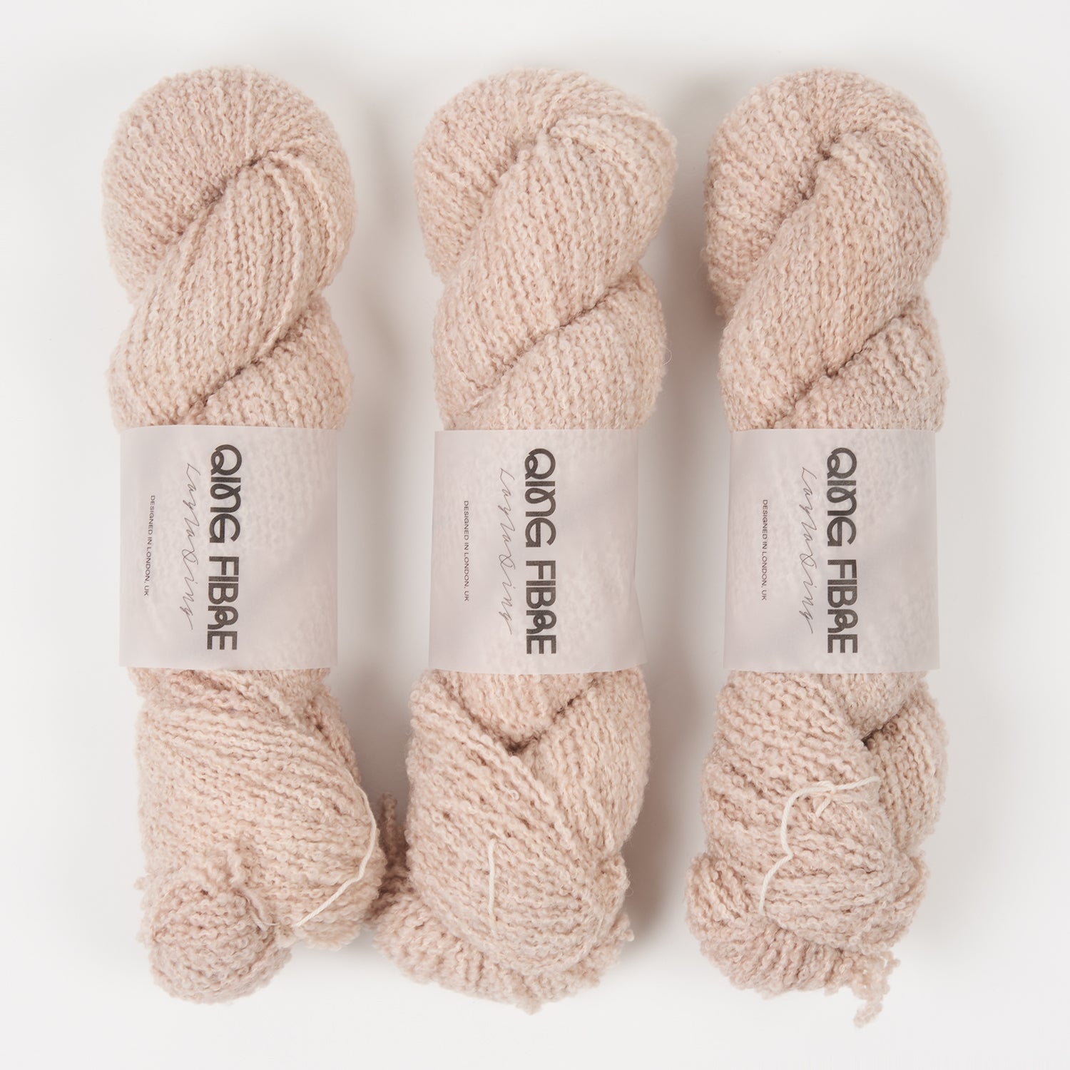 Qing Fibre TEDDY - LATTE Merino wool DK beige Yarn