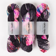 Qing Fibre TEDDY - PANDA Merino wool DK black Yarn