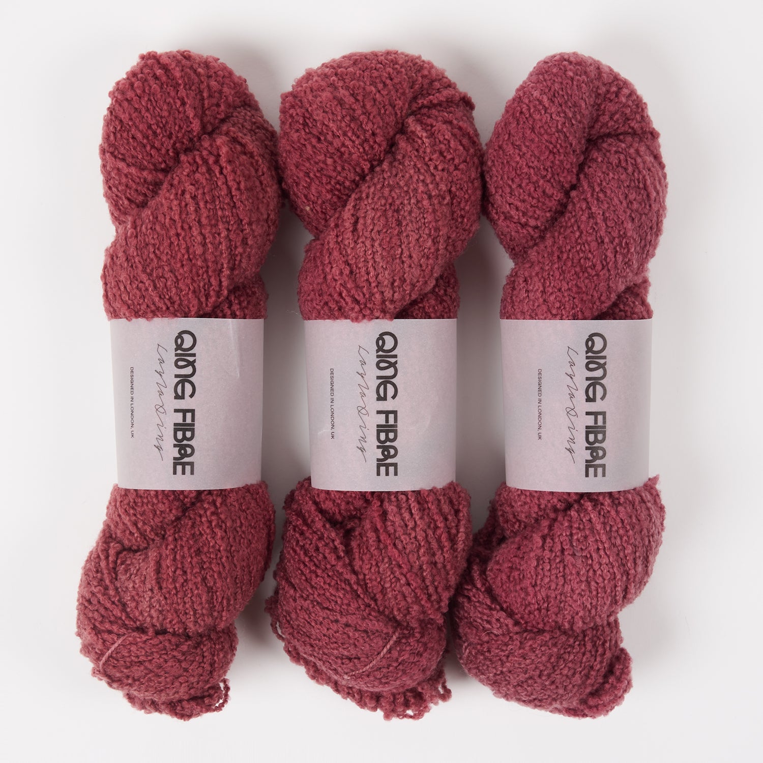Qing Fibre TEDDY - PEONY Merino wool DK pink Yarn