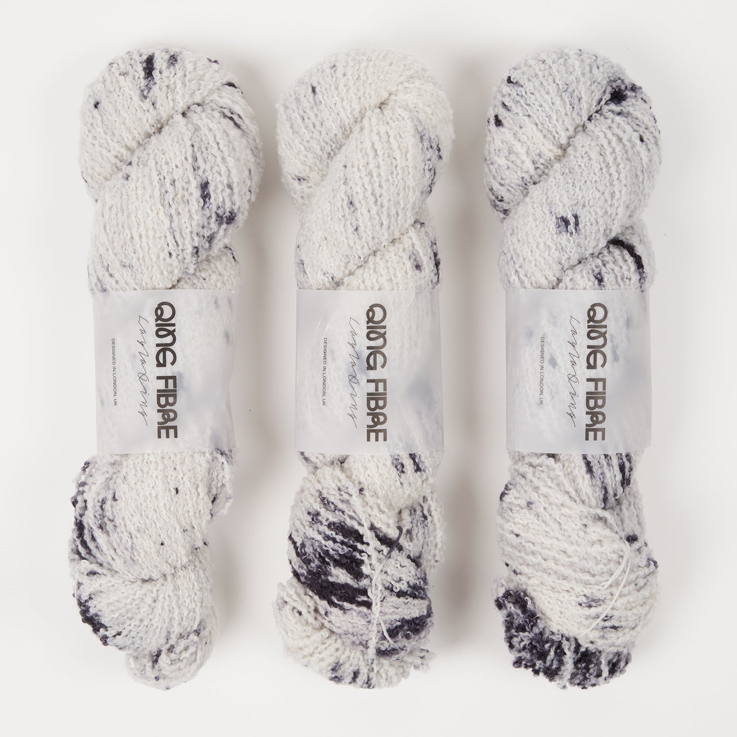 Qing Fibre TEDDY - PLATINUM Merino wool DK grey Yarn