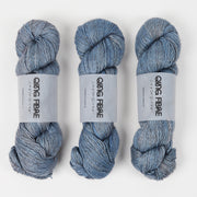 Qing Fibre QING YAK SINGLES - SKY Merino wool Yak Silk Fingering blue Yarn