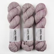 Qing Fibre QING YAK SINGLES - THISTLE Merino wool Yak Silk Fingering purple grey Yarn