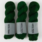 Qing Fibre DASHING SASSY - FOREST Merino wool Fingering green Yarn