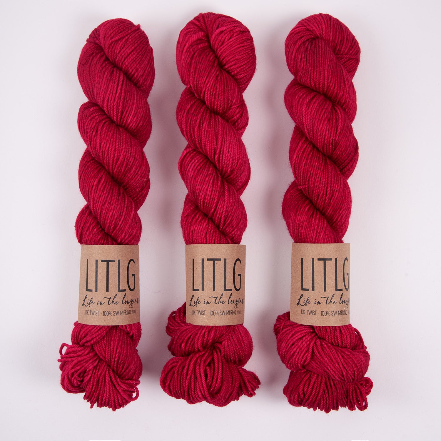 Life in The Long Grass LITLG DK TWIST - QUEST Merino wool DK red Yarn