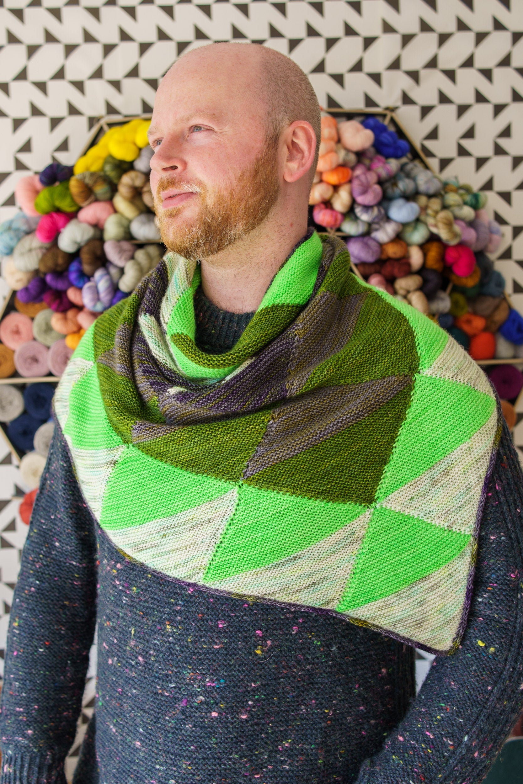 QUILTING TRIANGLES SHAWL PATTERN