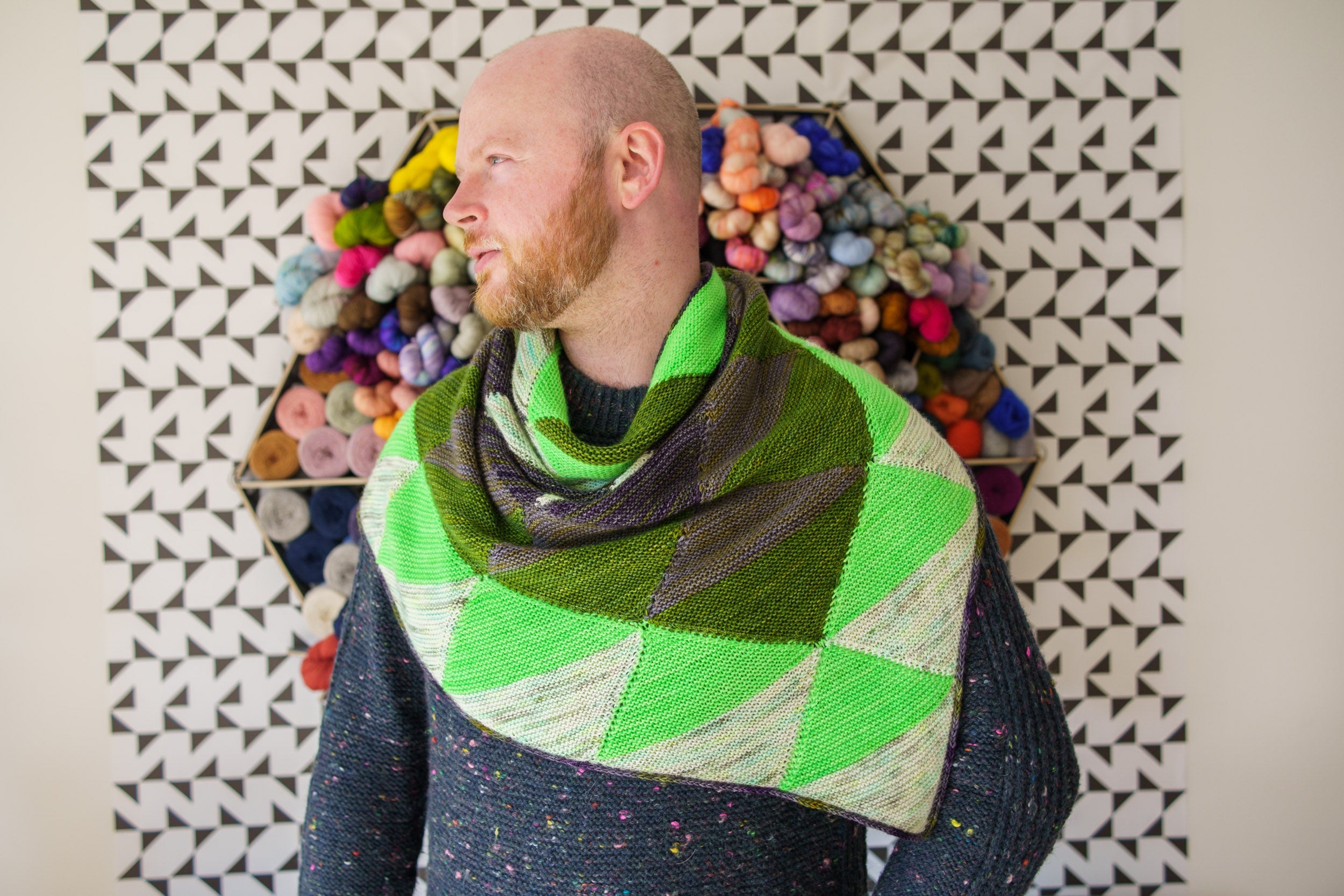 QUILTING TRIANGLES SHAWL PATTERN