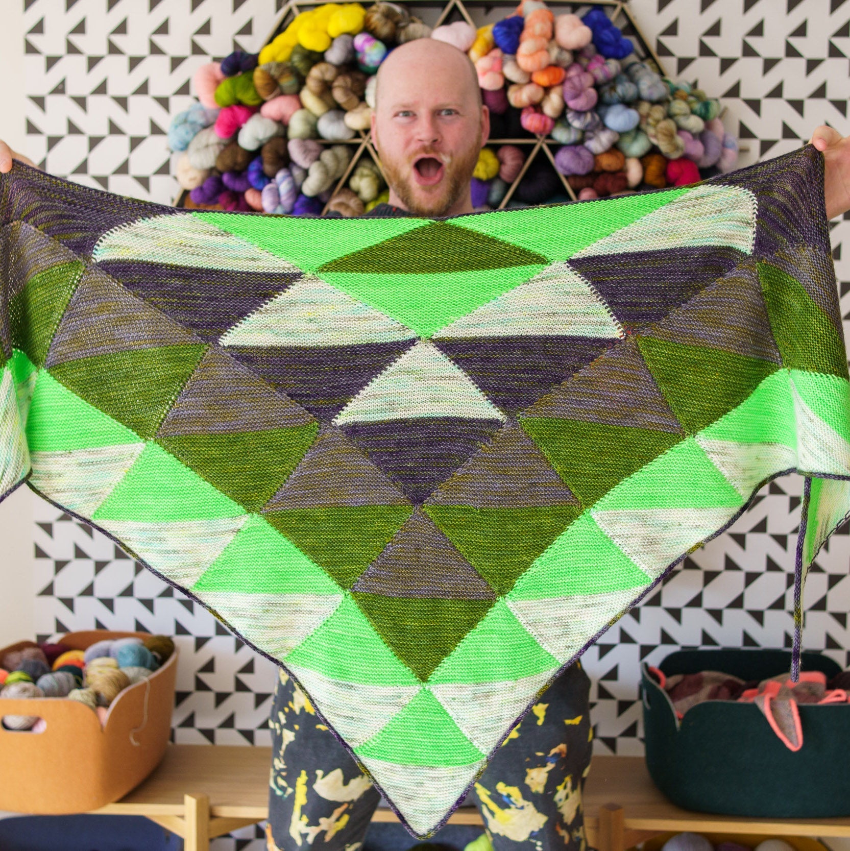 Westknits Patterns QUILTING TRIANGLES SHAWL PATTERN Westknits Pattern