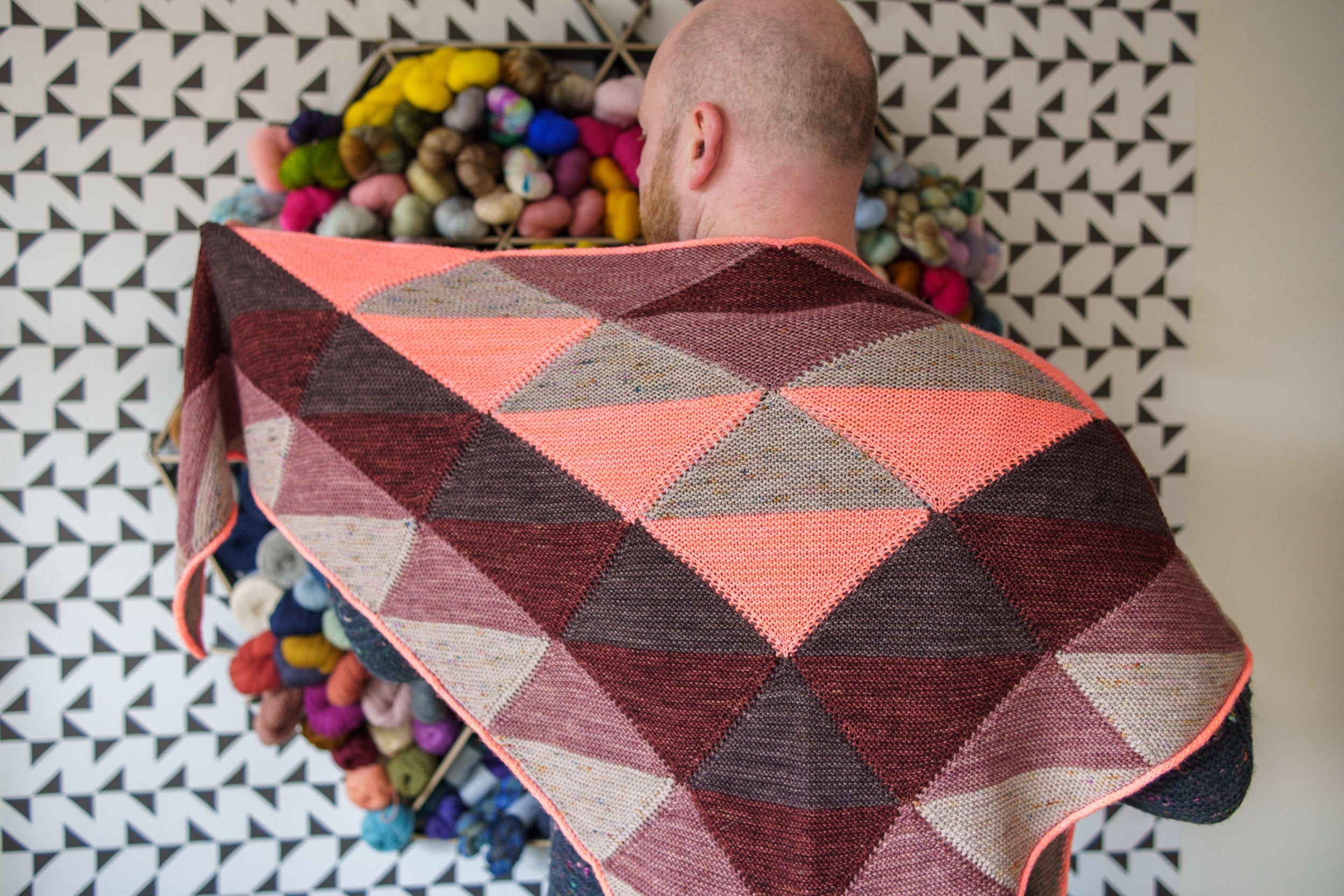 QUILTING TRIANGLES SHAWL PATTERN