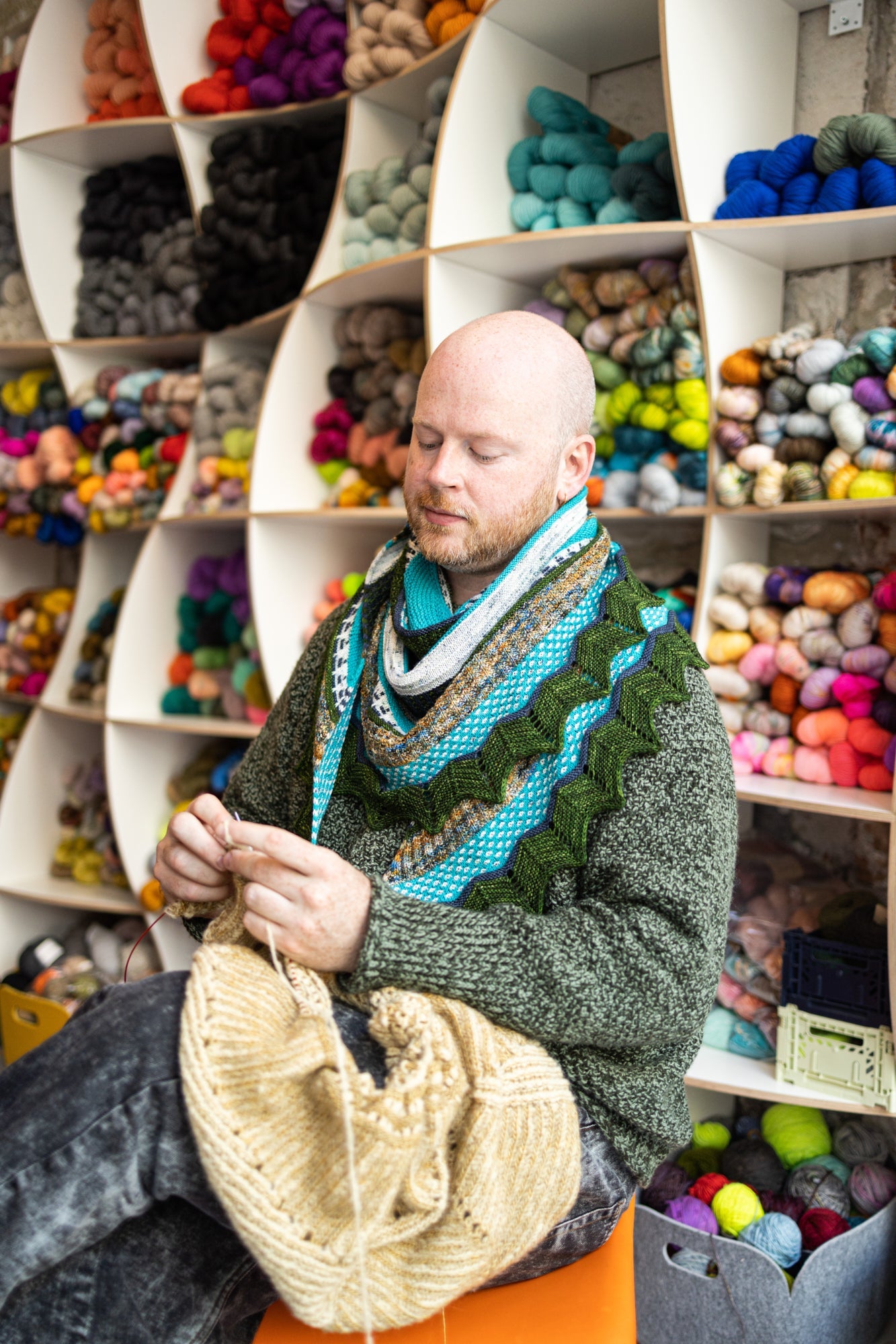 QUIRKY QUINTET SHAWL PATTERN