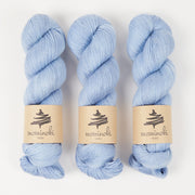 Mominoki Yarn RAMIE SILK - HIMMEL Wool Ramie Silk Fingering blue Yarn