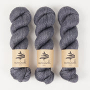 Mominoki Yarn RAMIE SILK - MYSTIC FOREST Wool Ramie Silk Fingering grey Yarn
