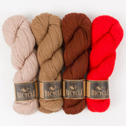 West Wool RED BISCUIT Merino wool Fingering Quick Kits