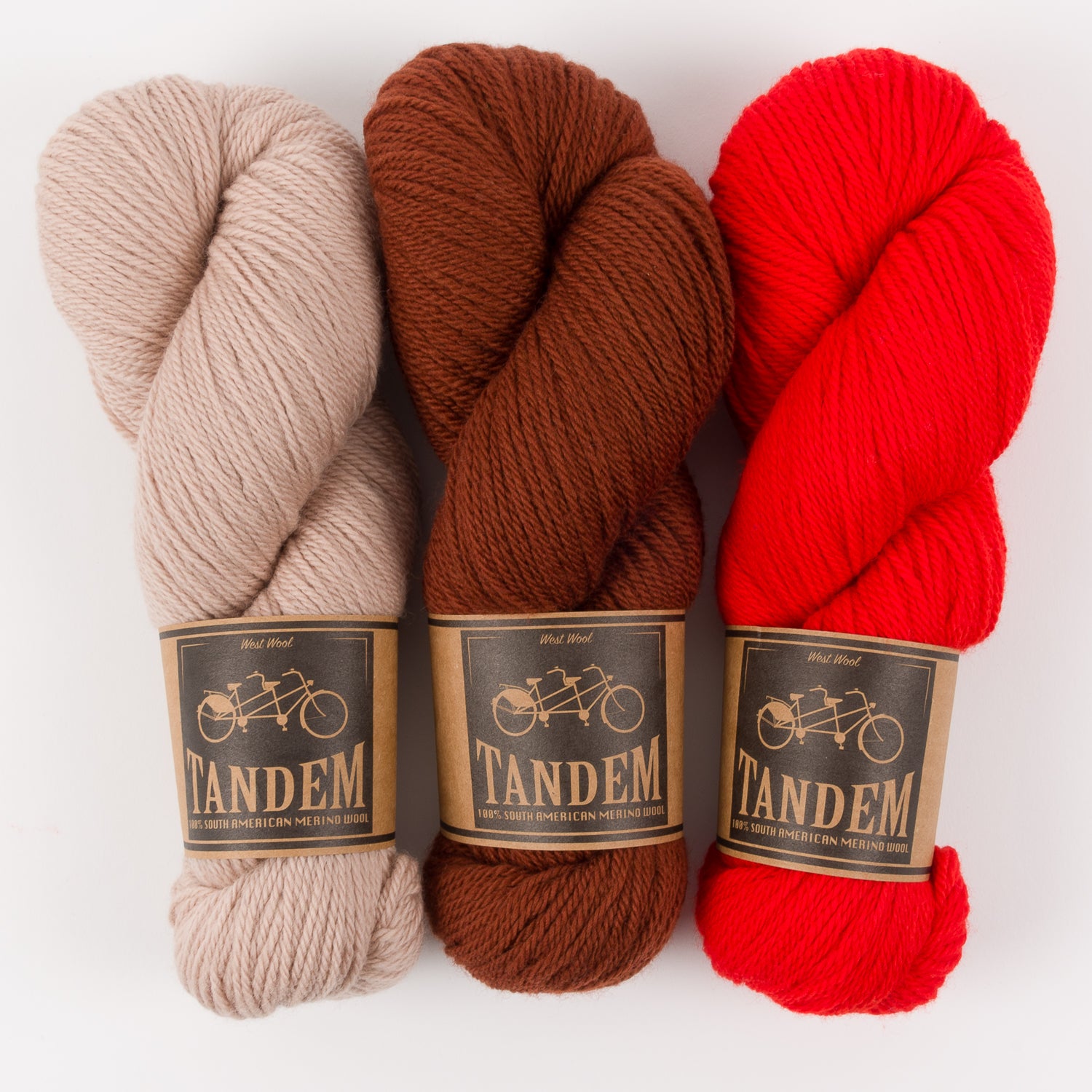 West Wool RED SAND Merino wool DK Quick Kits