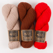 West Wool RED SAND Merino wool DK Quick Kits