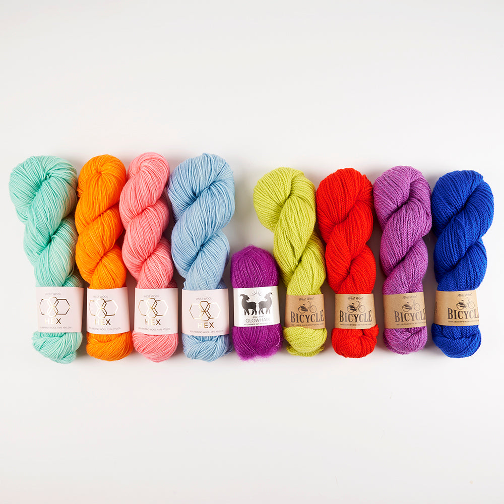 Red Hot Rainbow Kaleidoscope - West Wool - MKAL 2026