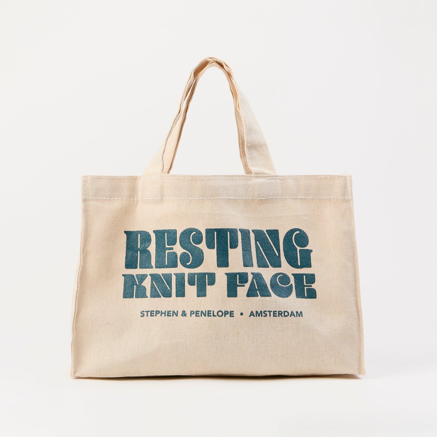 Stephen & Penelope Project Bags RESTING KNIT FACE - STEPHEN & PENELOPE PROJECT BAG cream Project Bags