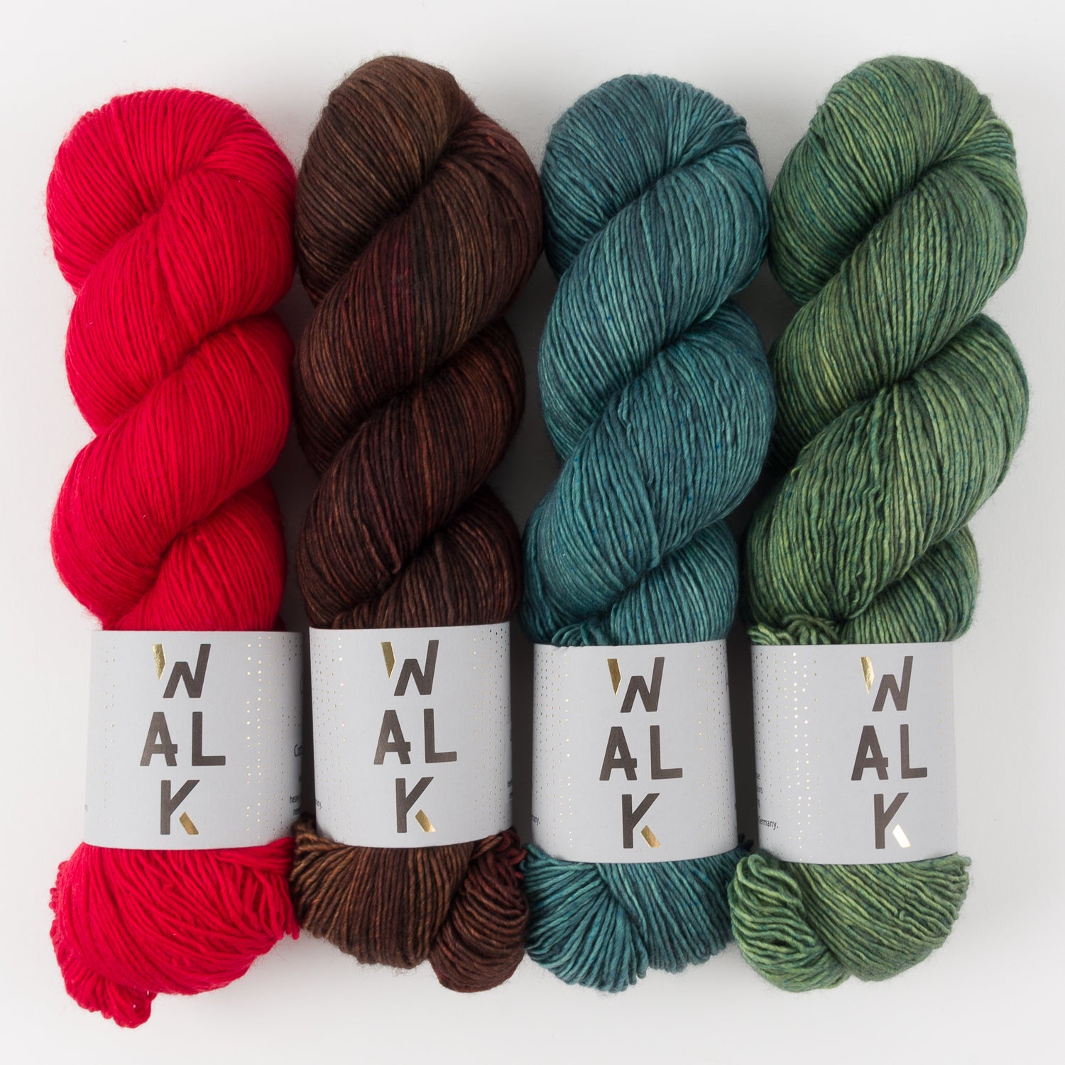 WALK Collection RICH CHERRY Merino wool Fingering Quick Kits