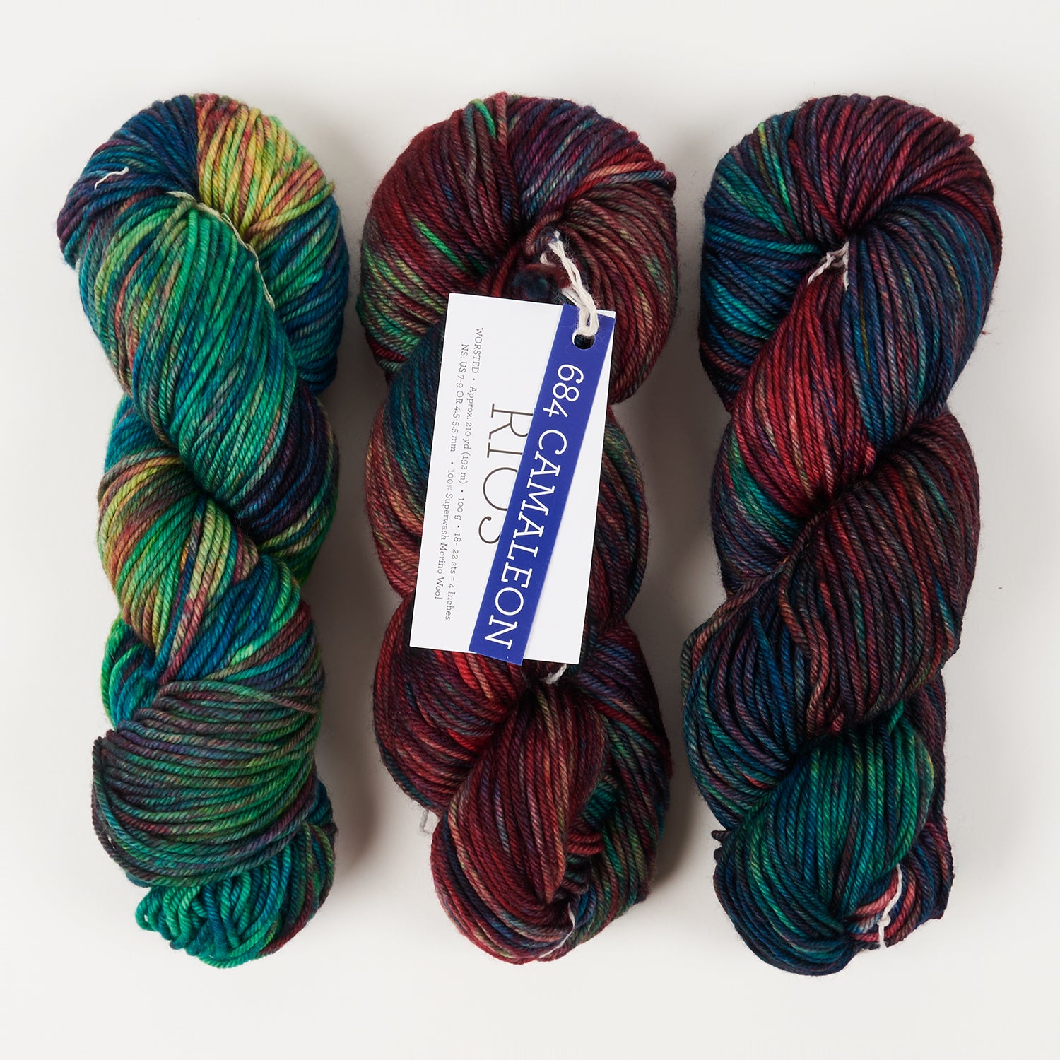 Malabrigo RIOS - CAMALEÓN Merino wool Worsted multicolour Yarn