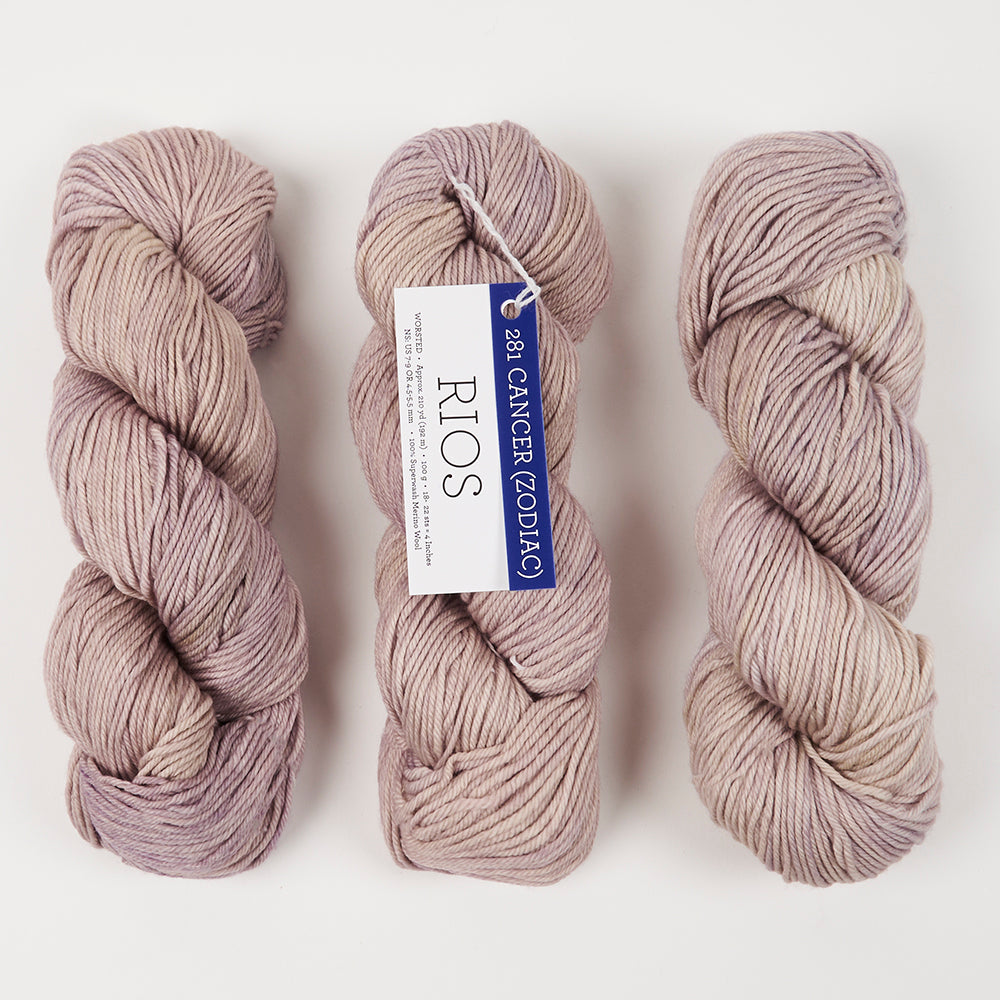 Malabrigo RIOS - CANCER Merino wool Worsted grey Yarn