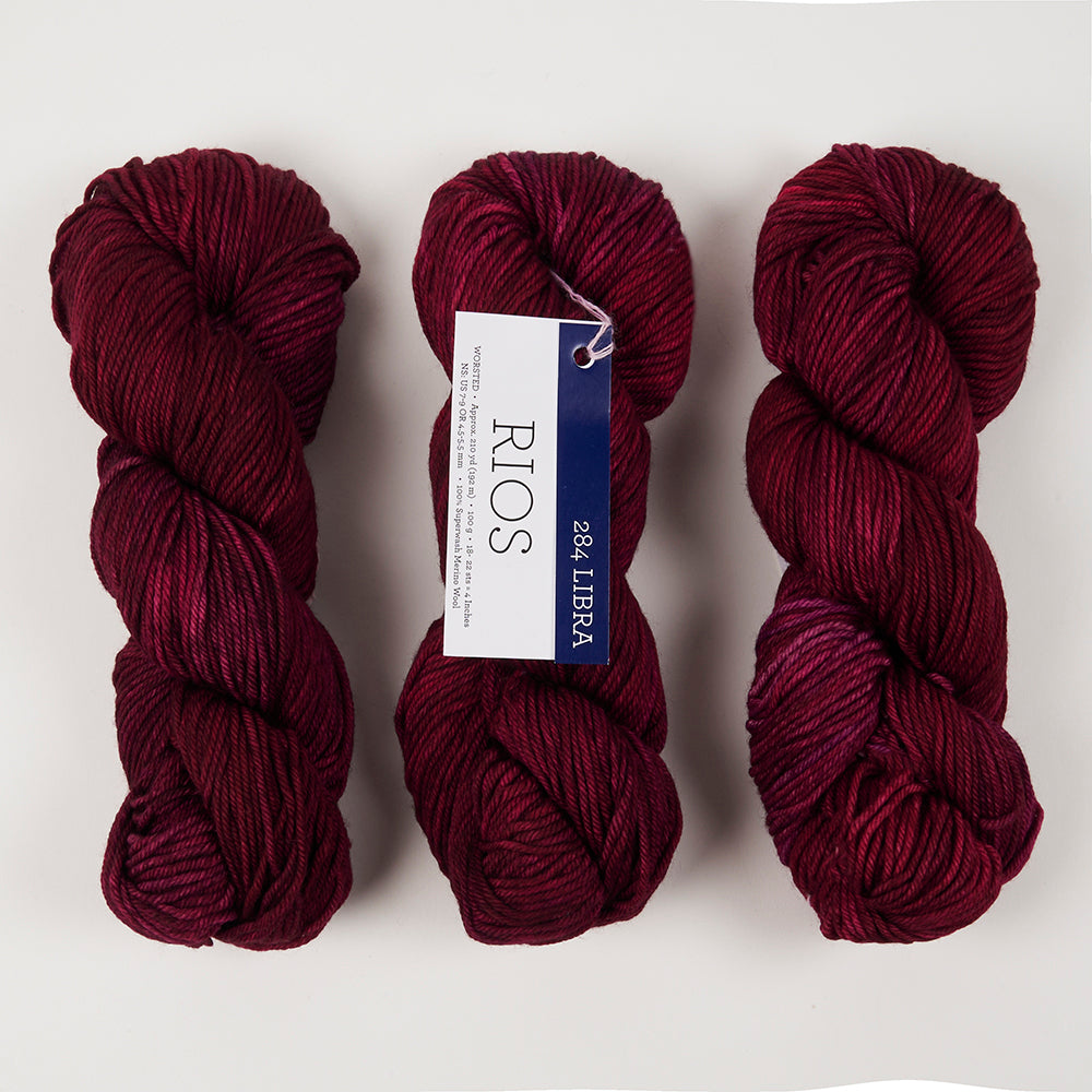 Malabrigo RIOS - LIBRA Merino wool Worsted red Yarn