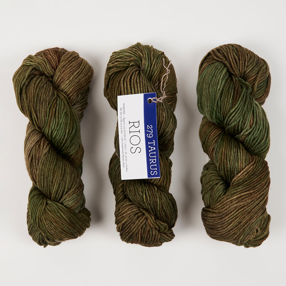 Malabrigo RIOS - TAURUS Merino wool Worsted green Yarn