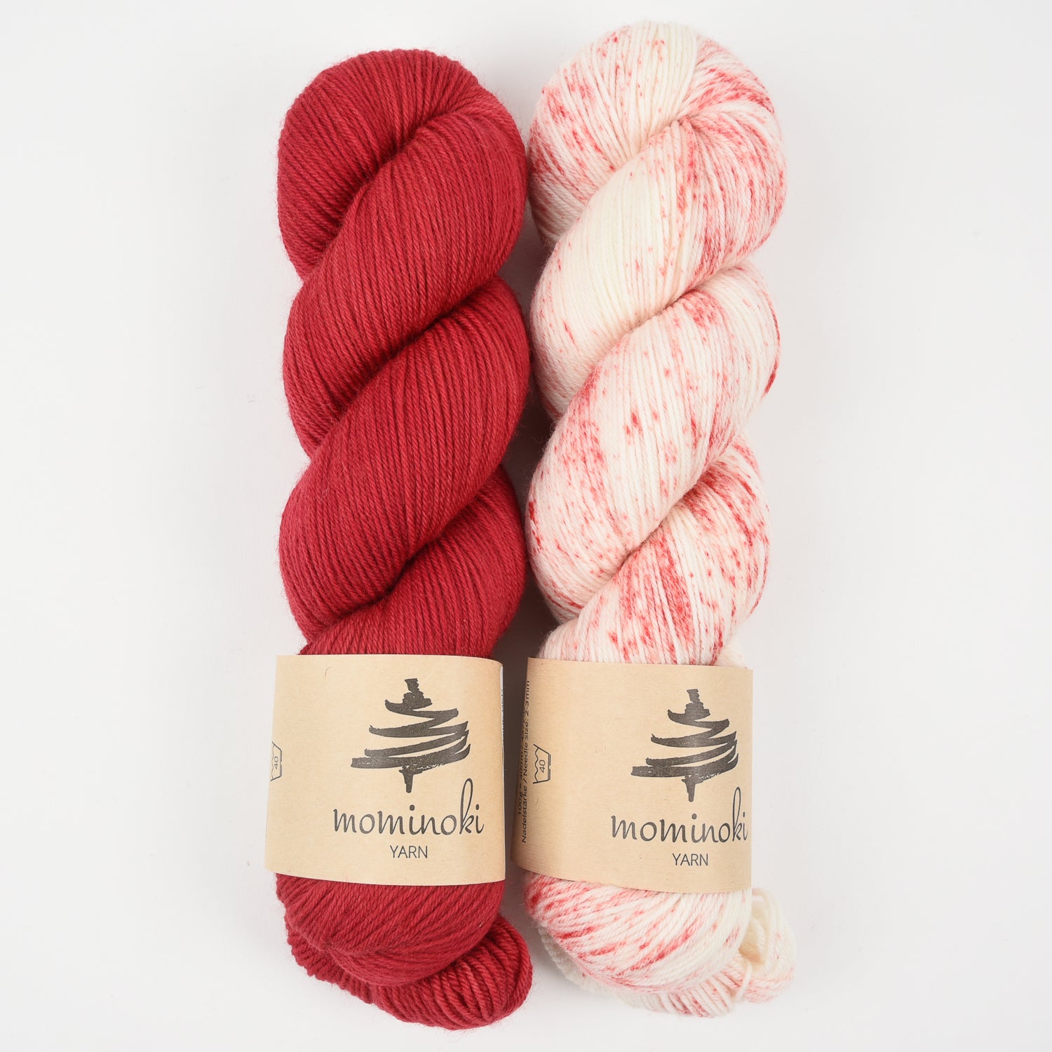 Mominoki Yarn RIPE STRAWBERRIES Merino wool Polyamide Fingering Quick Kits