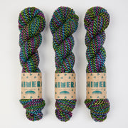 RiverKnits CHIMERA DK - AURORA BOREALIS Blue Faced Leicester DK multicolour black Yarn