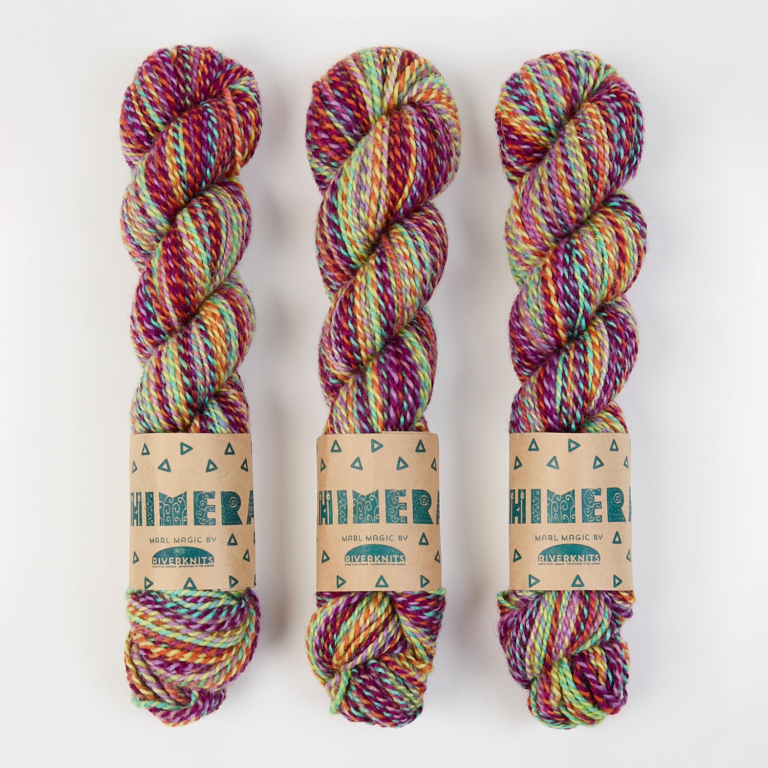 RiverKnits CHIMERA DK - FIFTH ELEMENT Blue Faced Leicester DK multicolour Yarn