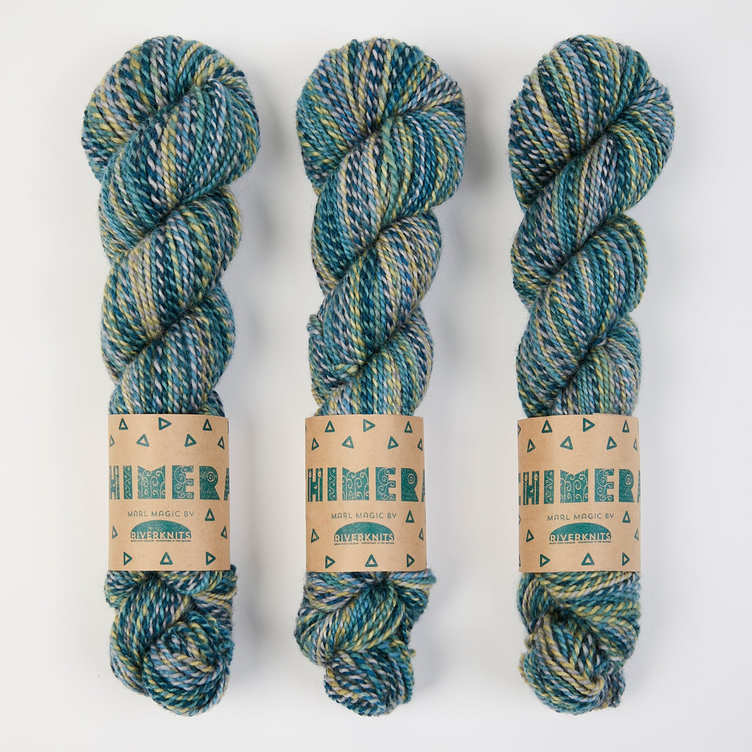 RiverKnits CHIMERA DK - SEA BREEZE Blue Faced Leicester DK blue multicolor Yarn