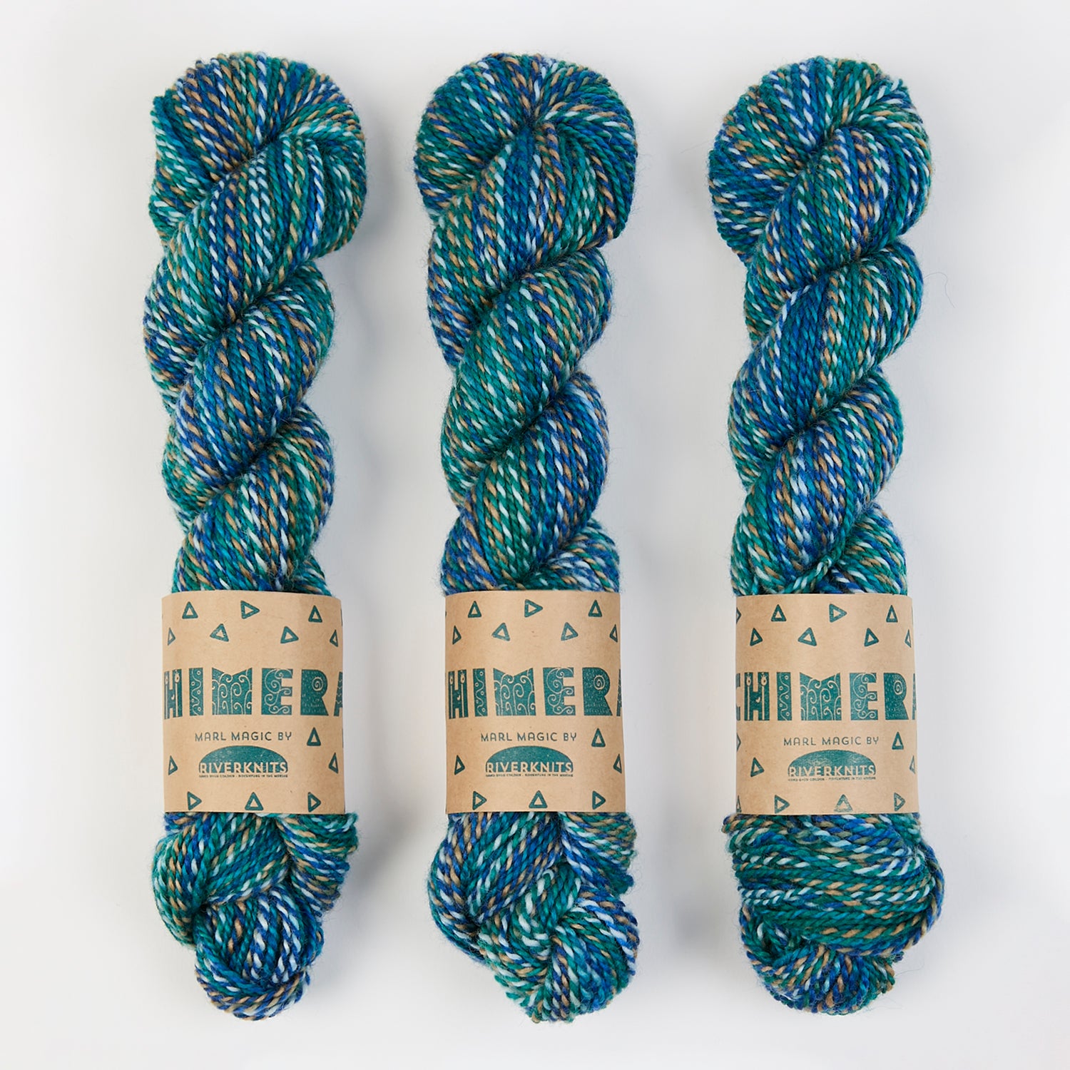 RiverKnits CHIMERA DK - WATER Blue Faced Leicester DK blue Yarn