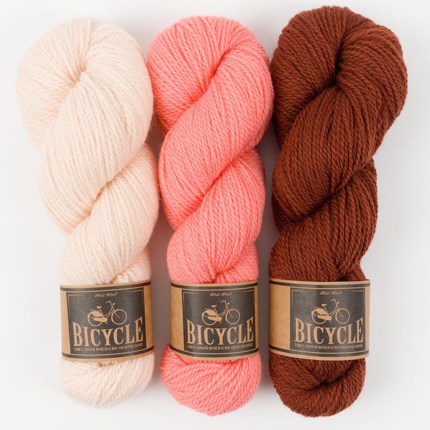West Wool ROASTED PEACH Merino wool Fingering Quick Kits