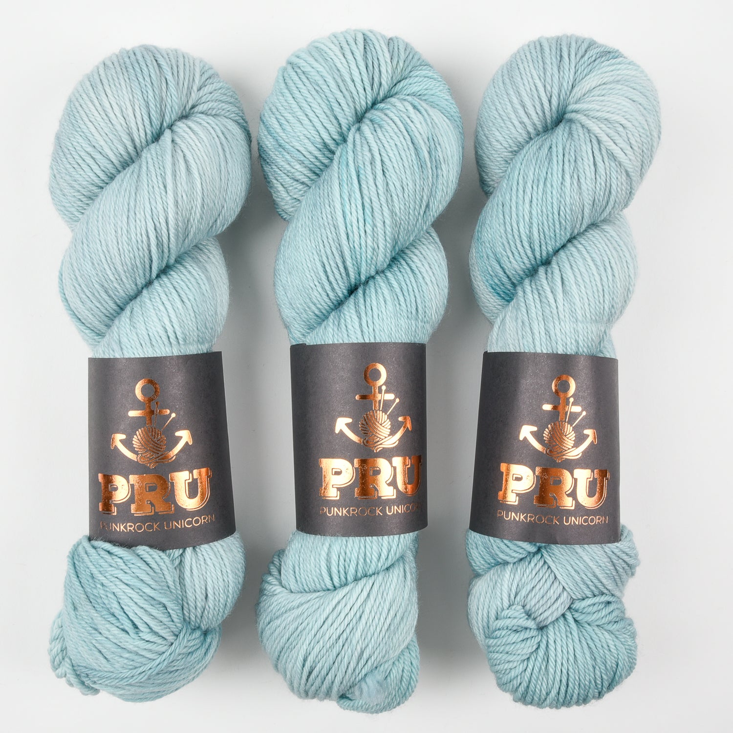Punk Rock Unicorn SOUL DK - ROBINS EGG Merino wool Nylon DK Sock blue Yarn