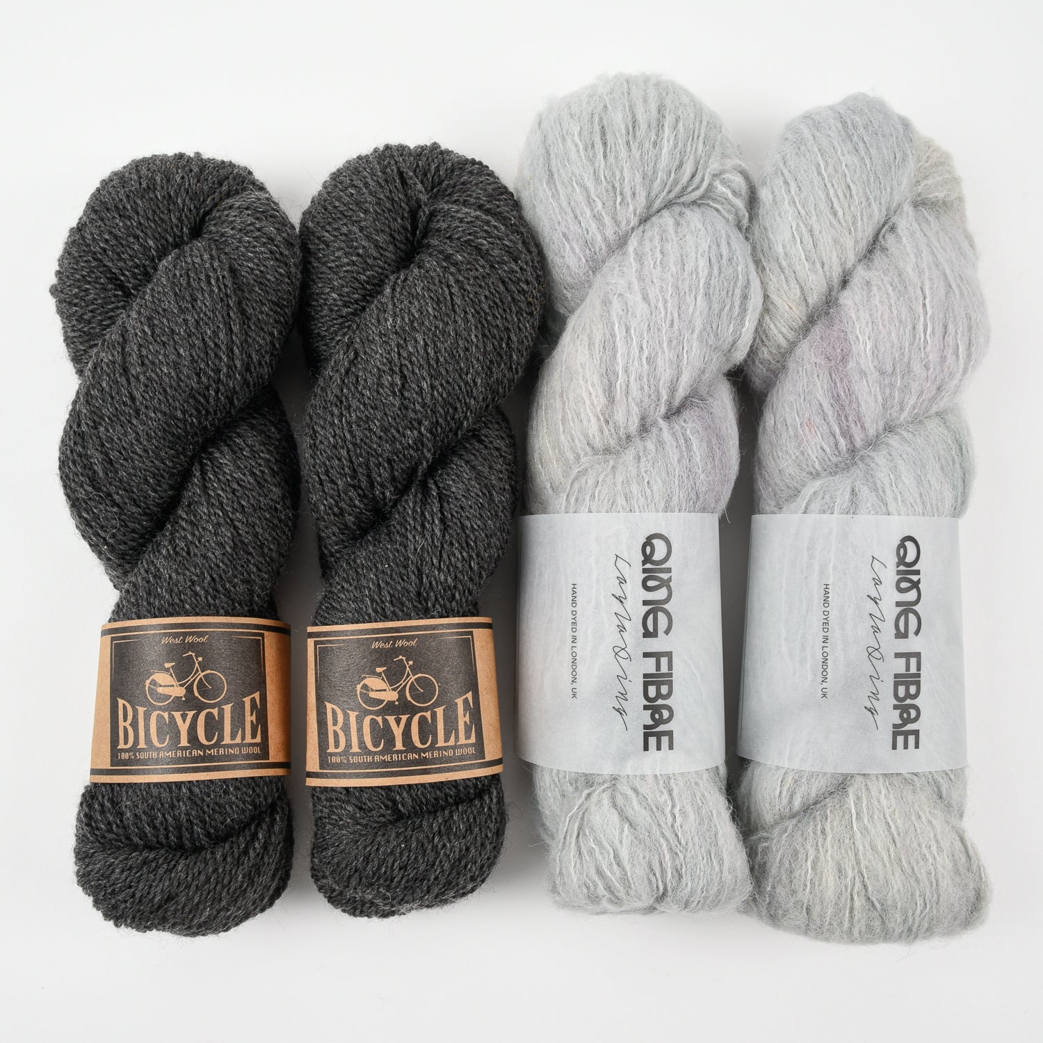 Qing Fibre ROBO MOUSE Alpaca Merino wool Silk Mixed Weight Quick Kits
