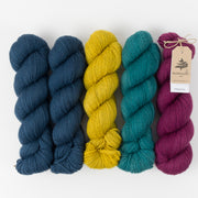 Mominoki Yarn ROSEMARY DENIM Wool Fingering Quick Kits