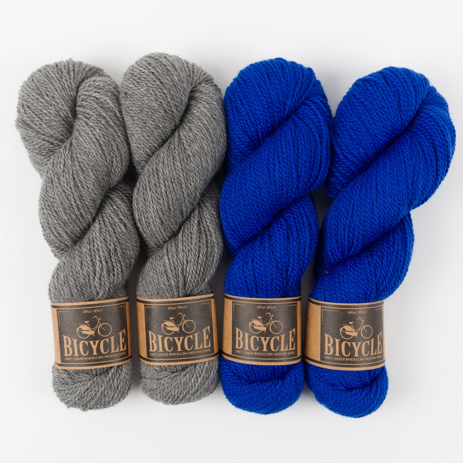 West Wool ROYAL GREY Merino wool Fingering Quick Kits