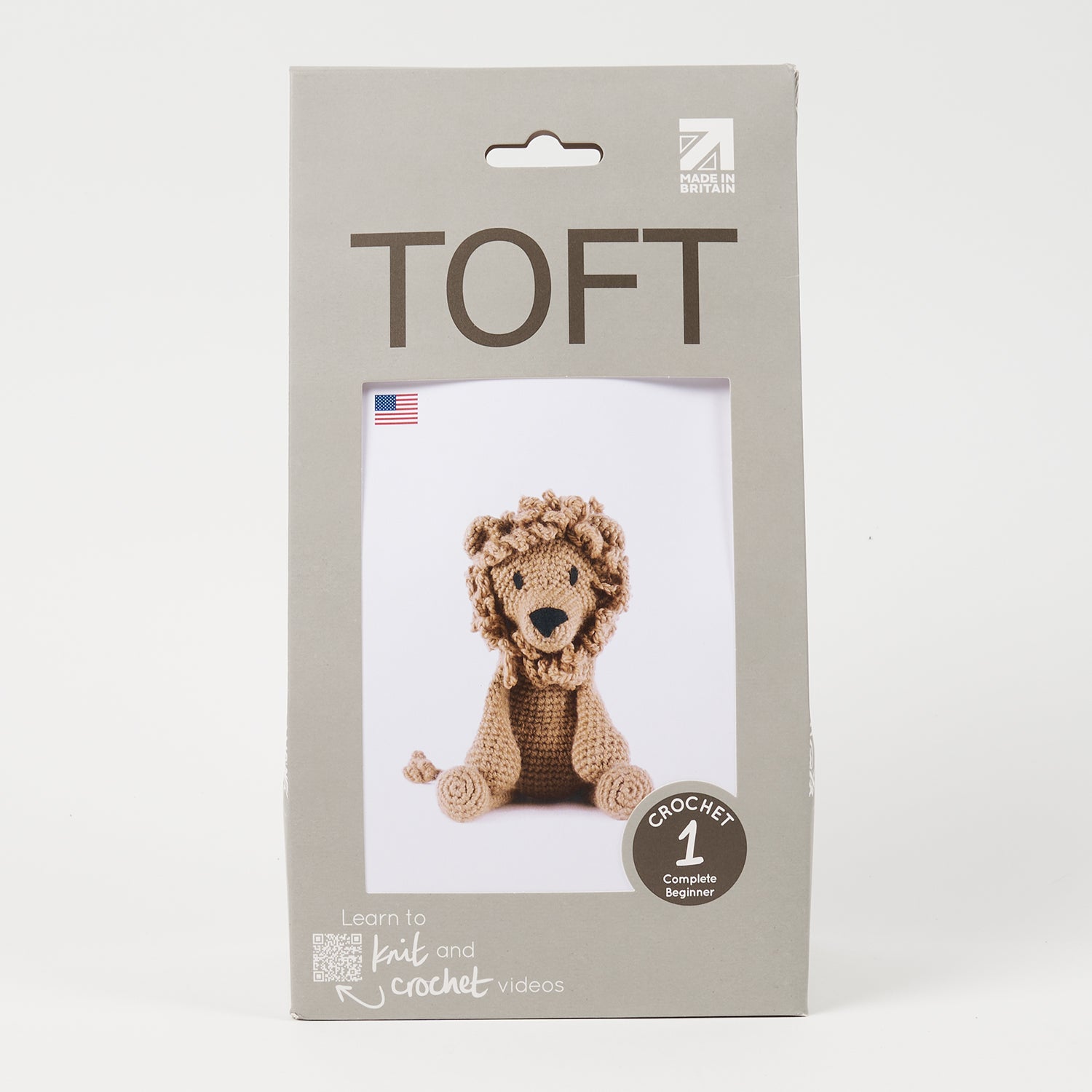 Toft RUFUS THE LION - CAMEL Crochet Kit