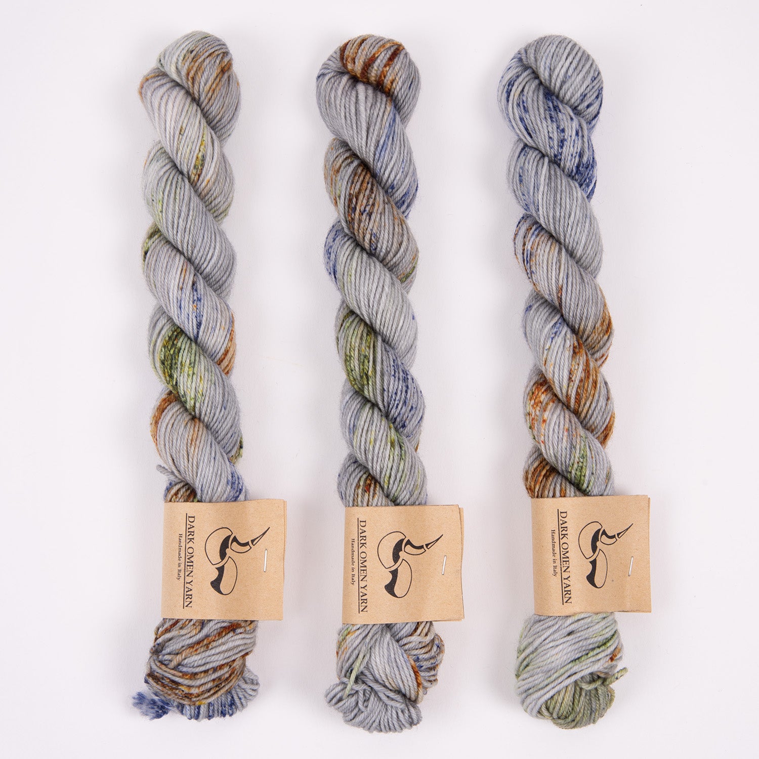 Dark Omen Yarn MERINO SOCK MINI - RAUM Merino wool Nylon Fingering grey Yarn