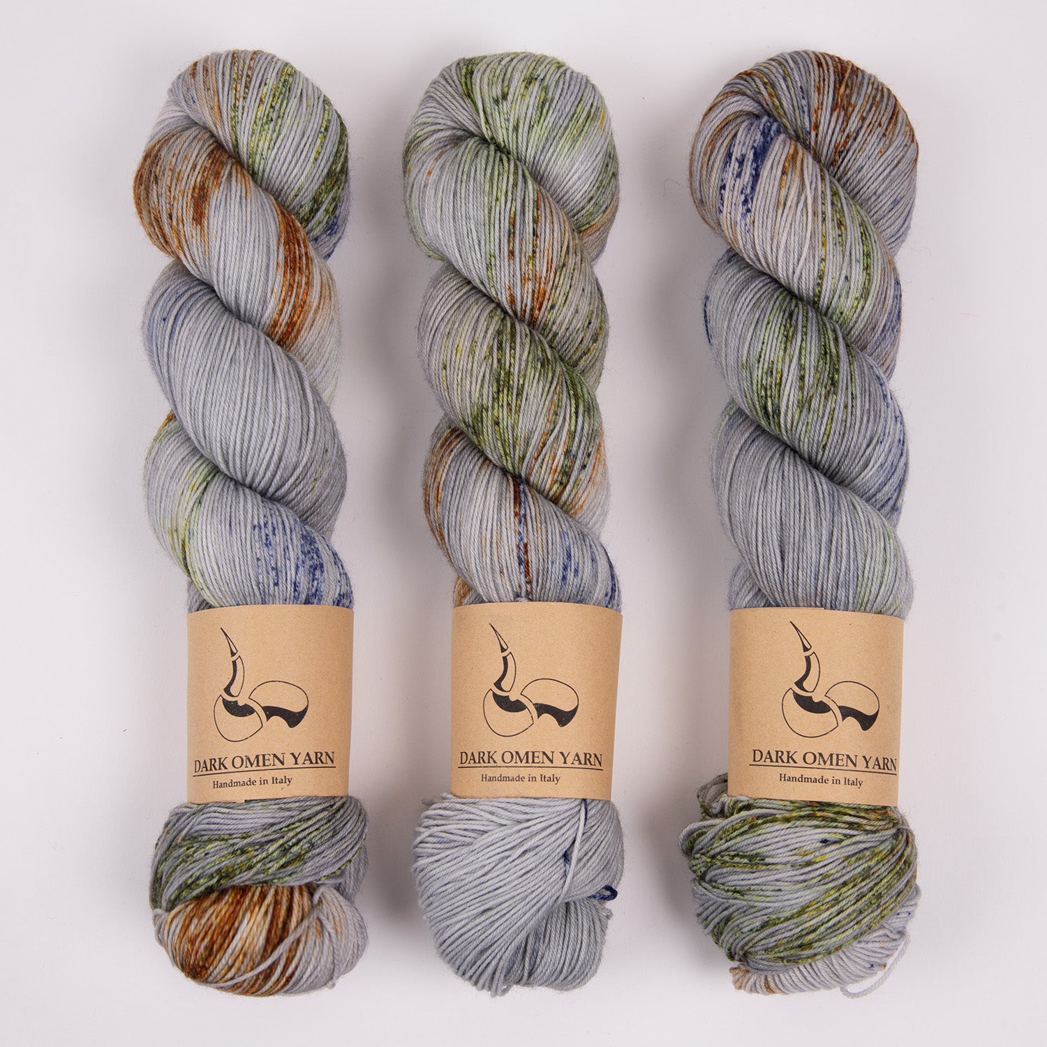 Dark Omen Yarn MERINO SOCK - RAUM Merino wool Nylon Fingering multicolour Yarn