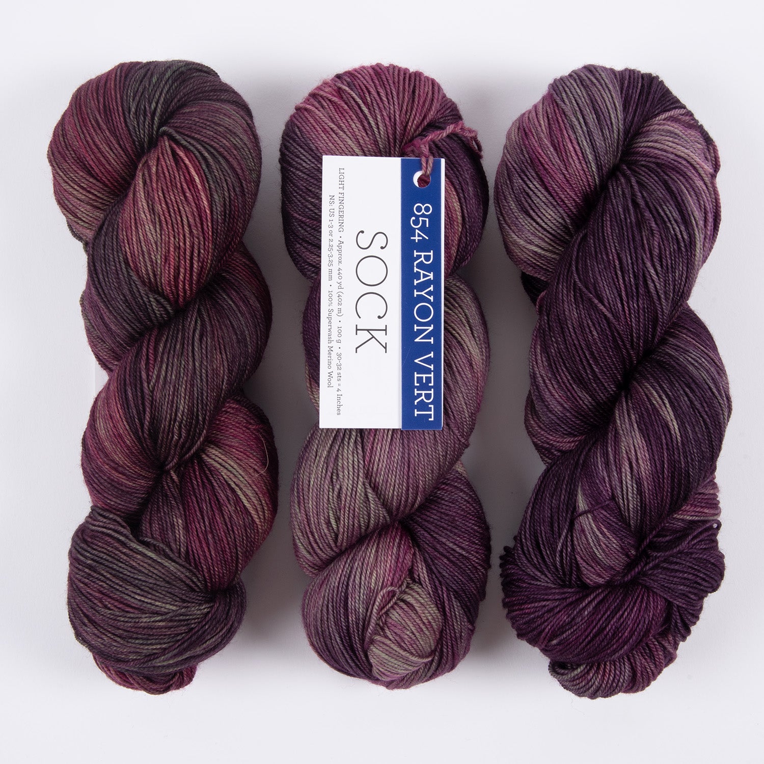 Malabrigo MALABRIGO SOCK - RAYON VERT Merino wool Light Fingering pink Yarn