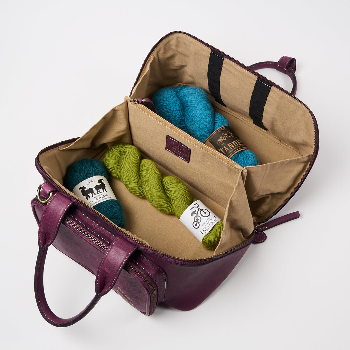 PROJECT 39 - AUBERGINE - CROSSBODY PROJECT ORGANISER